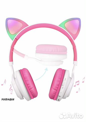Детские наушники Riwbox CT-7 Cat Bluetooth Headpho Детские наушники Riwbox CT-7 Cat Bluetooth Headpho