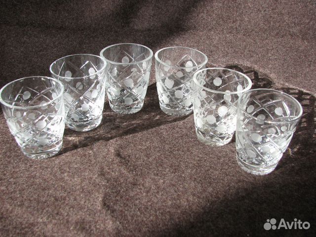 Рюмки стопки стаканчики хрустальные новые СССР Рюмки стопки стаканчики хрустальные новые СССР