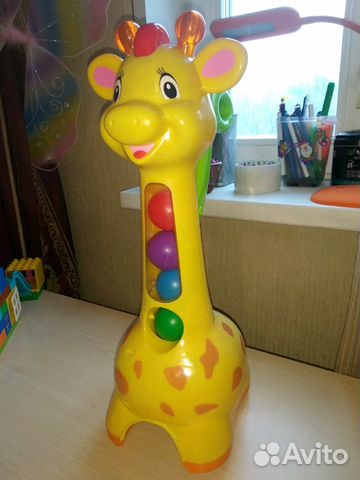 Жираф игрушка-каталка kiddieland Жираф игрушка-каталка kiddieland