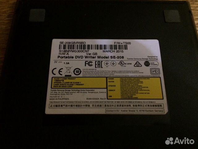 Внешний dvd привод SAMSUNG SE-208