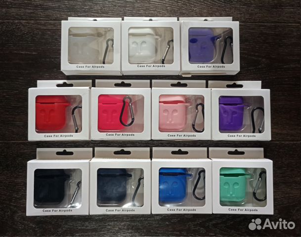 AirPods Чехол силиконовый с карабином AirPods Чехол силиконовый с карабином