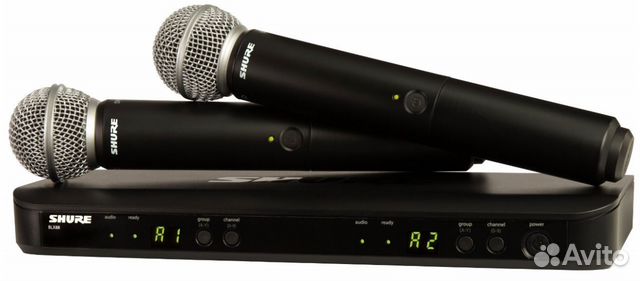 Shure BLX288E/PG58 радиосистема+планшет в подарок