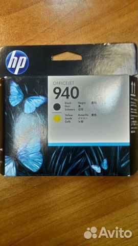 Печатающая головка HP C4900A № 940 черная и желтая