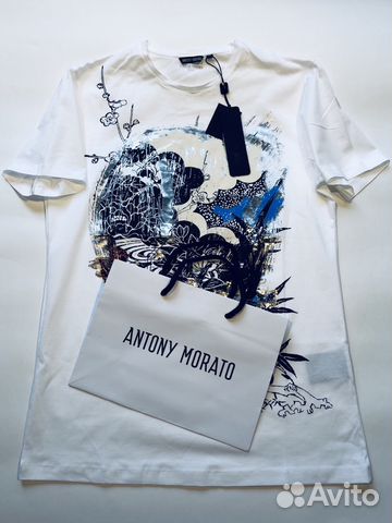 Antony Morato,новая,футболка,белая,оригинал Antony Morato,новая,футболка,белая,оригинал