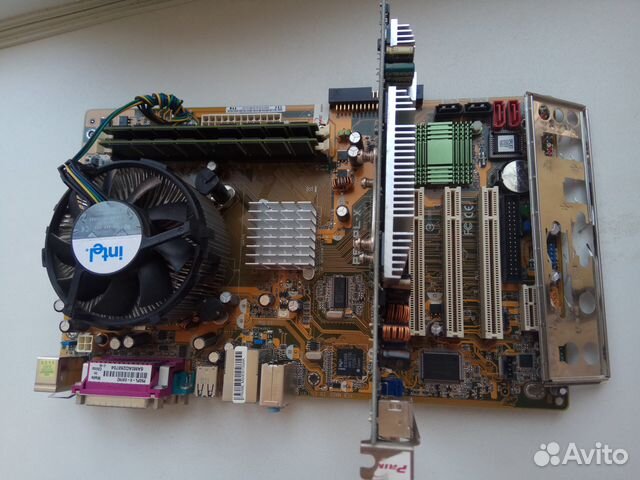 S-775 Asus p5gpl-X и P5GV-MX в комплекте