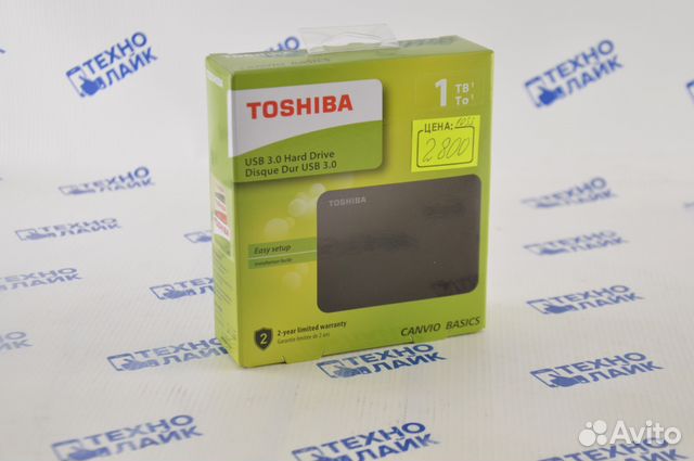 Внешний жесткий диск Toshiba canvio basics DTB410