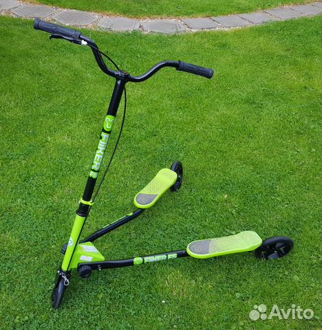 Самокат инерционный Flicker F5 Green