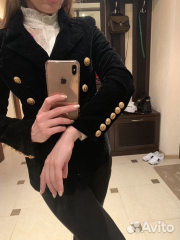 Новый женский велюровый пиджак Balmain Новый женский велюровый пиджак Balmain