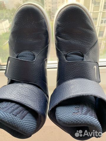 Кроссовки высокие Nike, синие Кроссовки высокие Nike, синие