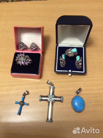 Кольцо, серьги и кулон Кольцо, серьги и кулон