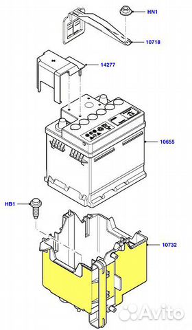 Полка Аккумулятора Ford Fiesta 01-08/Fusion 01-12
