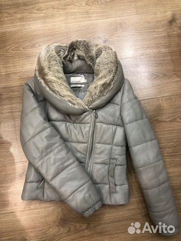 Кожаная куртка Karen Millen утеплённая с натуральн Кожаная куртка Karen Millen утеплённая с натуральн