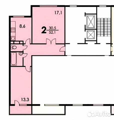 2-к квартира, 53 м², 11/12 эт.