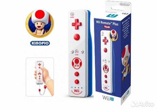 Игровой контроллер Wii Remote оригинал ** toad whi