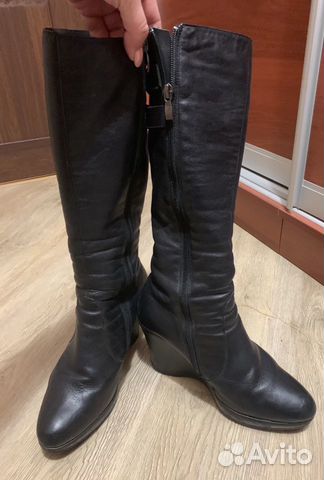 Сапоги женские зимние натуральная кожа натуральный
