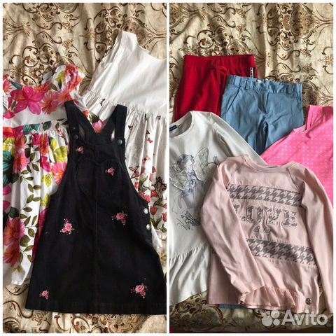 Пакет вещей для девочки 116-128 см