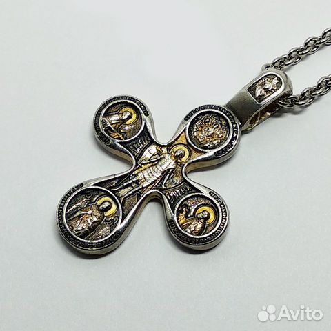 Крест серебряный 925 пробы