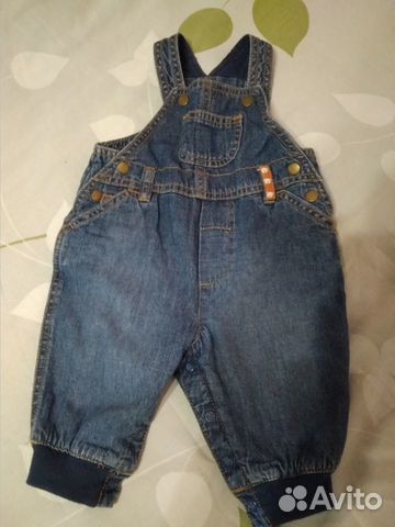 Джинсовый комбинезон H&M 62-68см