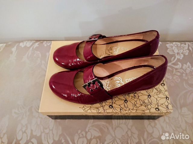 Лакированные туфли из натуральной кожы 38р Эконика
