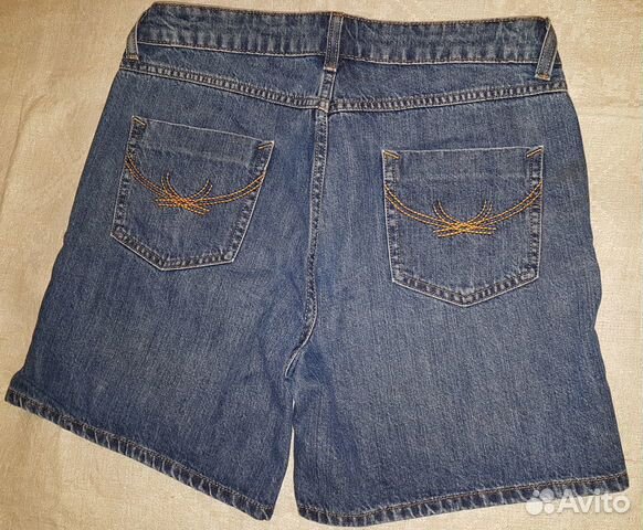 Шорты джинсовые marks & spencer, высокая посадка