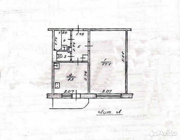 1-к квартира, 33.9 м², 1/9 эт. 1-к квартира, 33.9 м², 1/9 эт.