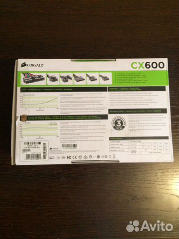 Блок питания Corsair CX600 Блок питания Corsair CX600