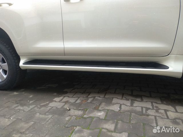 Пороги Toyota Land Cruiser Prado 150 белые Пороги Toyota Land Cruiser Prado 150 белые