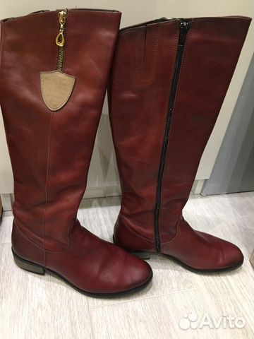 Сапоги кожаные 39 размер Италия б/у Сапоги кожаные 39 размер Италия б/у