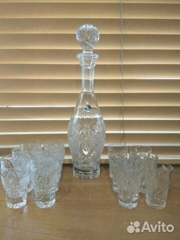 Хрусталь графин и рюмки