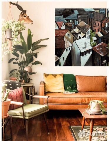 Картина. авторская работа. масло холст 100*100