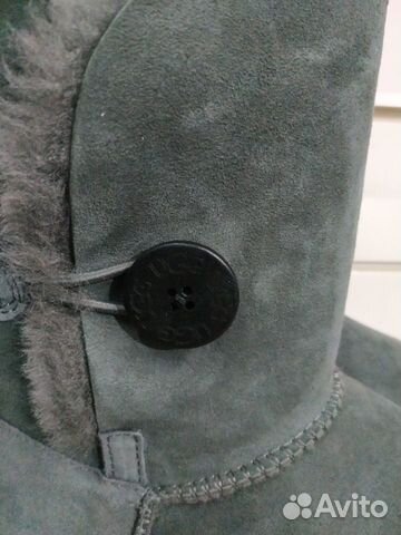 UGG угги, серые с одной пуговицей