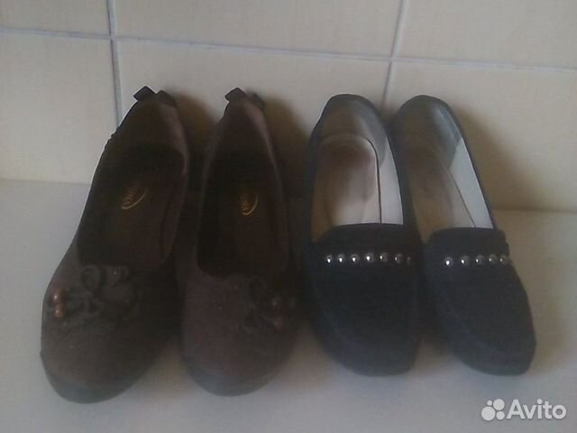 Туфли натураль.замша р37 две пары Италия, Бразилия