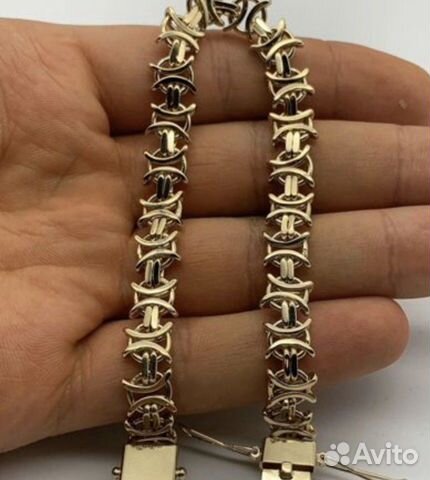 Золотой браслет Волчий хвост Золотой браслет Волчий хвост