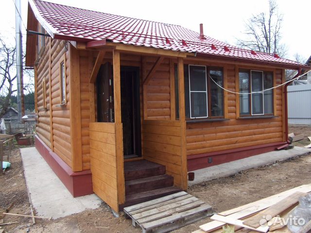 Сруб дома 6x8(полутороэтажный) Сруб дома 6x8(полутороэтажный)