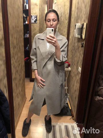 Пальто халат шесть/кашемир/шёлк в стиле 12storeez