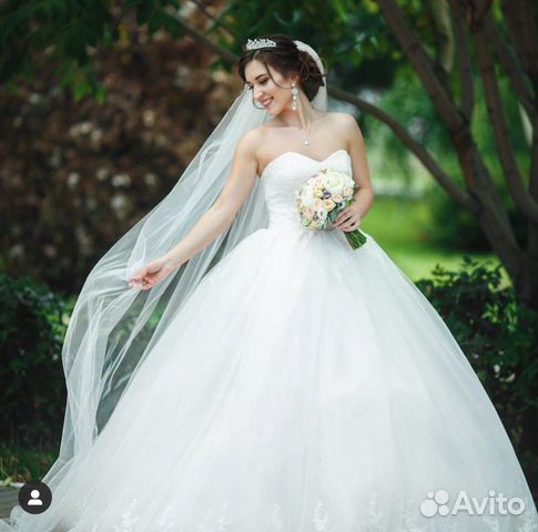 Свадебное платье, фата