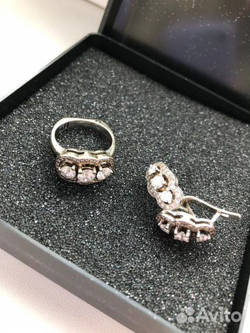 Graff кольцо и серьги с бриллиантами Graff кольцо и серьги с бриллиантами