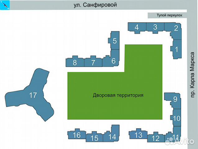 1-к квартира, 48 м², 18/31 эт.