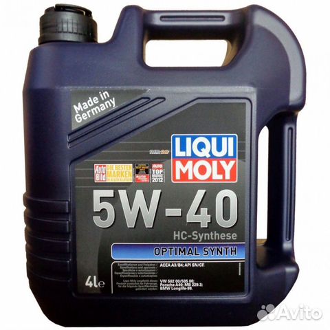 Liqui Moly 5w40 4л Liqui Moly 5w40 4л