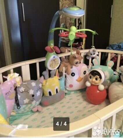 Кровать-трансформер Valle Mimi 6 в 1, цвет: слонов