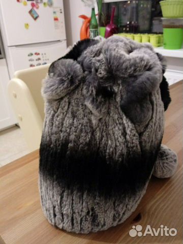 Шапка меховая из кролика зима