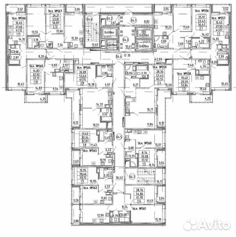 1-к квартира, 41.1 м², 9/20 эт.