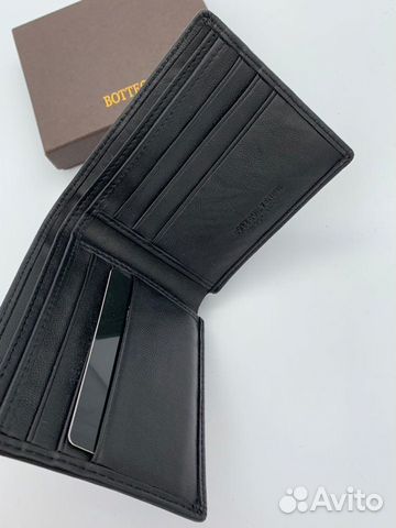 Новый мужской кошелек из кожи Bottega Veneta Новый мужской кошелек из кожи Bottega Veneta