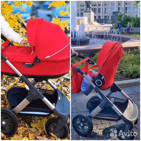 Коляска Stokke, пуховый конверт, сумка, эргорюкзак