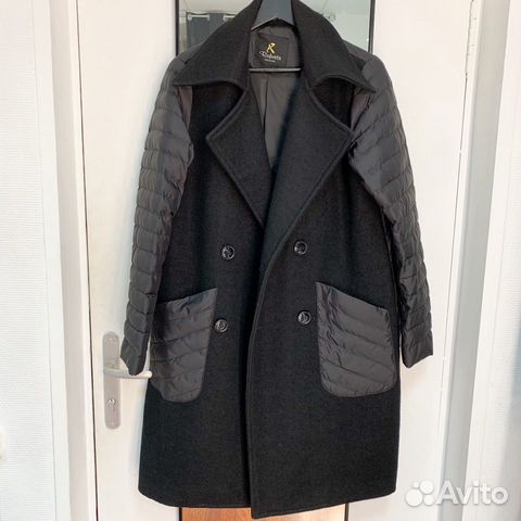 Пальто комбинированное