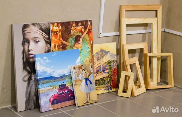 Печать на холсте с натяжкой на подрамник