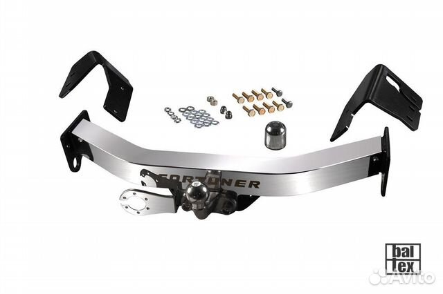 Фаркоп Toyota Fortuner 2017 с открытой нерж.балкой