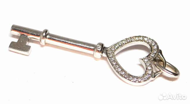 Ключик Tiffany из золота 750 пробы с бриллиантами