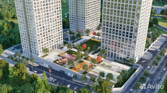 3-к квартира, 108 м², 1/52 эт.