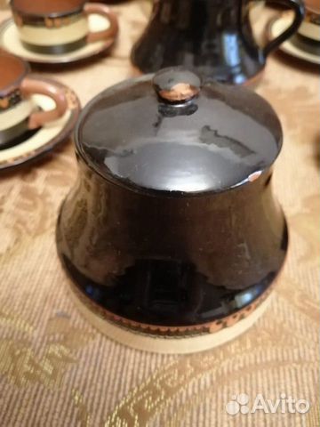 Сервиз кофейный глиняный Майолика